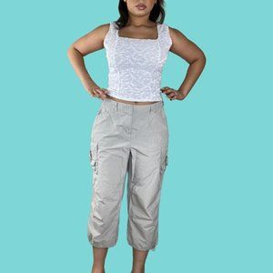 Vintage Cargo Capri Pants